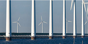 Windmill Farm in the ocean